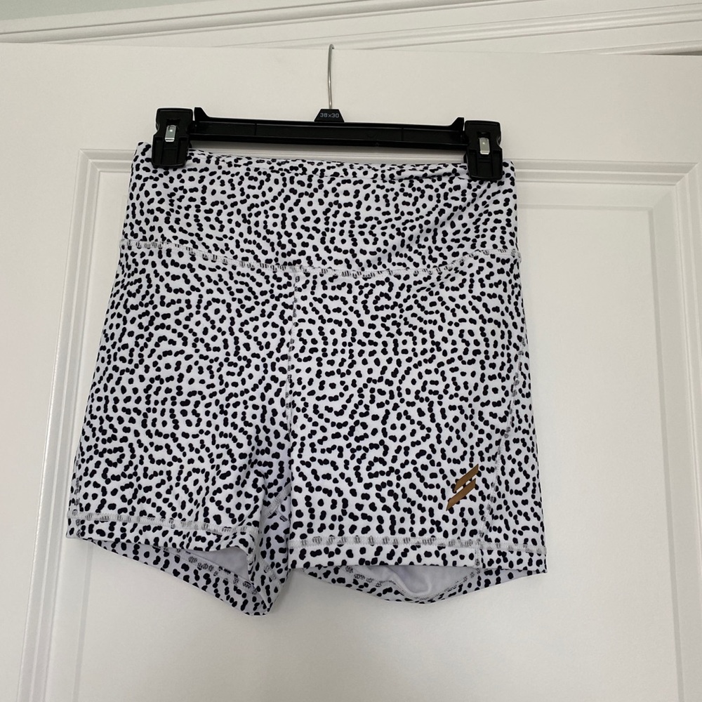 Do you even white speckled shorts